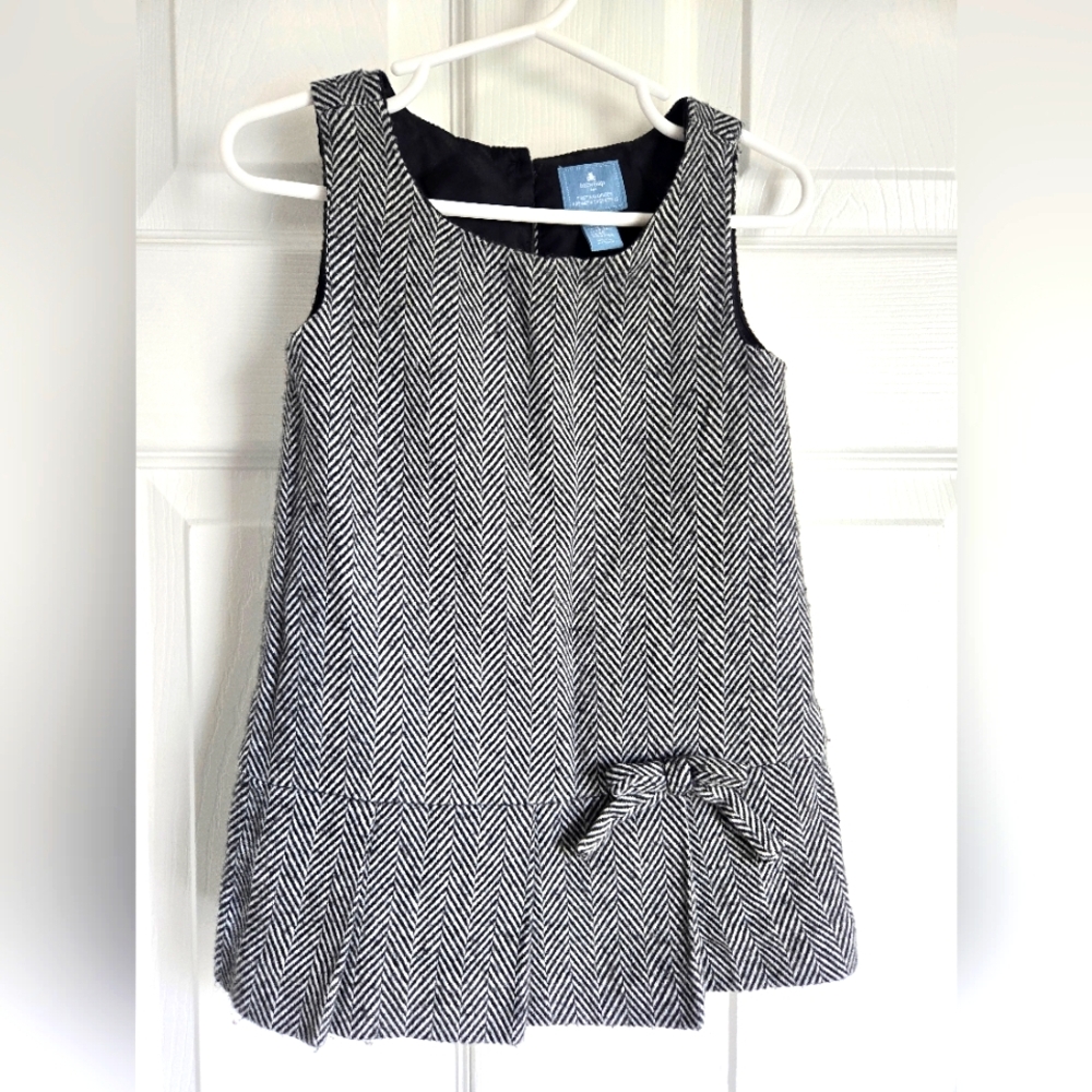 Baby GAP Black and White Herringbone Jumper 18-24 month